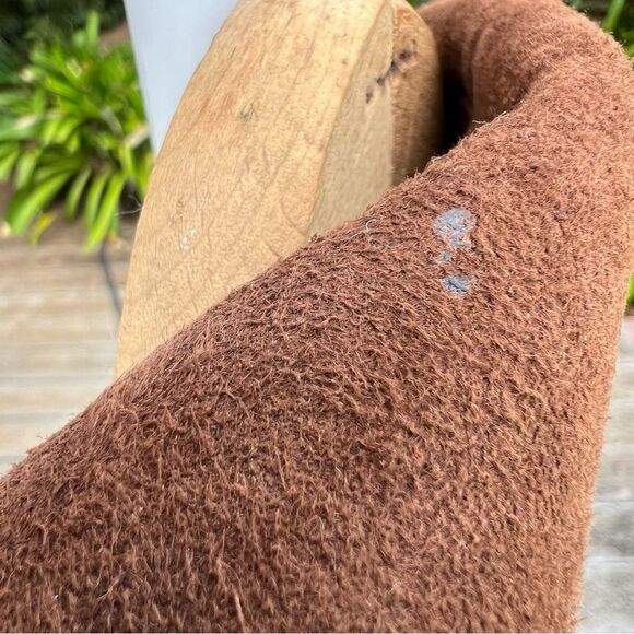 VINTAGE 70s McGregor Coat Whiskey Brown Suede Leather Bomber Barn Jacket | Sz 44 - Picture 9 of 14